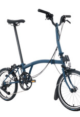 Brompton Brompton - Bike - C line 12-speed, Mid-rise HB, Std SP, Brompton 147mm saddle, Ocean Blue