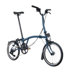 Brompton Brompton - Bike - C line 12-speed, Mid-rise HB, Std SP, Brompton 147mm saddle, Ocean Blue