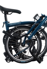 Brompton Brompton - Bike - C line 12-speed, Mid-rise HB, Std SP, Brompton 147mm saddle, Ocean Blue