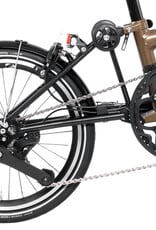 Brompton Brompton - Bike - P line 12 Spd, Mid-rise HB, Extended SP, Brompton Superlight Saddle, Bronze Sky Metallic