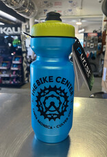Bike Center Water Bottle, Blue w/Yellow top
