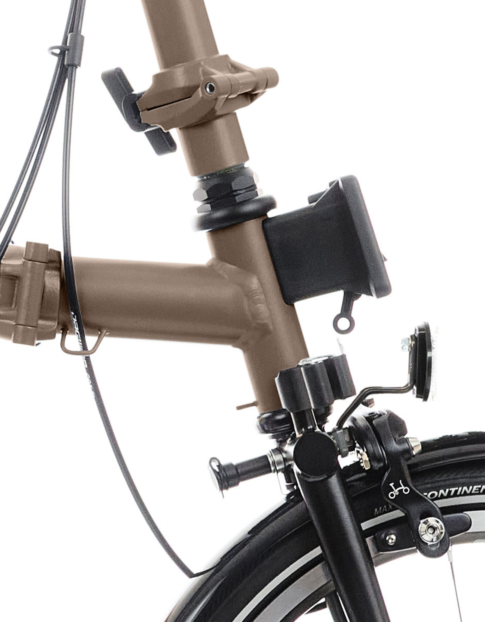 Brompton Brompton - Bike - P line 12 Spd, High-rise HB, Std SP, Brompton Superlight Saddle, Bronze Sky Metallic