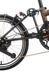 Brompton Brompton - Bike - P line 12 Spd, High-rise HB, Std SP, Brompton Superlight Saddle, Bronze Sky Metallic