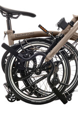 Brompton Brompton - Bike - P line 12 Spd, High-rise HB, Std SP, Brompton Superlight Saddle, Bronze Sky Metallic