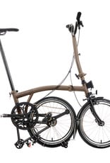 Brompton Brompton - Bike - P line 12 Spd, High-rise HB, Std SP, Brompton Superlight Saddle, Bronze Sky Metallic