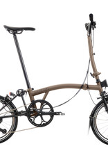 Brompton Brompton - Bike - P line 12 Spd, High-rise HB, Std SP, Brompton Superlight Saddle, Bronze Sky Metallic