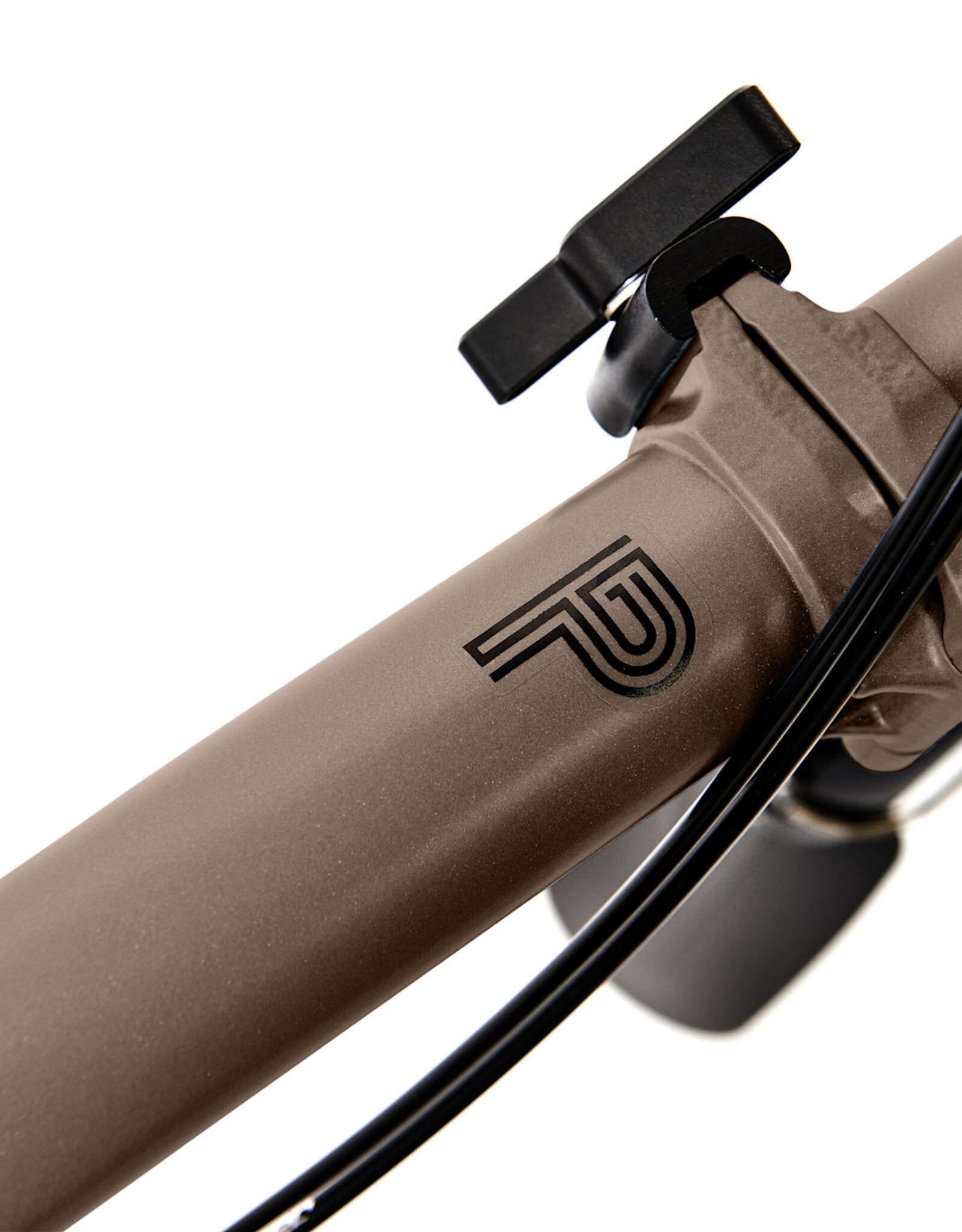 Brompton Brompton - Bike - P line 12 Spd, High-rise HB, Std SP, Brompton Superlight Saddle, Bronze Sky Metallic