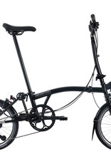 Brompton Brompton - Bike - C line 12 Spd, High-rise HB, Ext SP, Brompton 147mm saddle, Matte Black