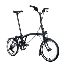 Brompton Brompton - Bike - C line 12 Spd, High-rise HB, Ext SP, Brompton 147mm saddle, Matte Black