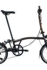 Brompton Brompton - Bike - C line 12-speed, High-rise HB, Ext SP, Brompton 147mm saddle, Black Lacquer Gloss