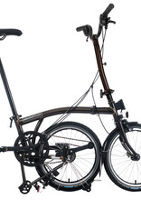 Brompton Brompton - Bike - C line 12-speed, High-rise HB, Ext SP, Brompton 147mm saddle, Black Lacquer Gloss