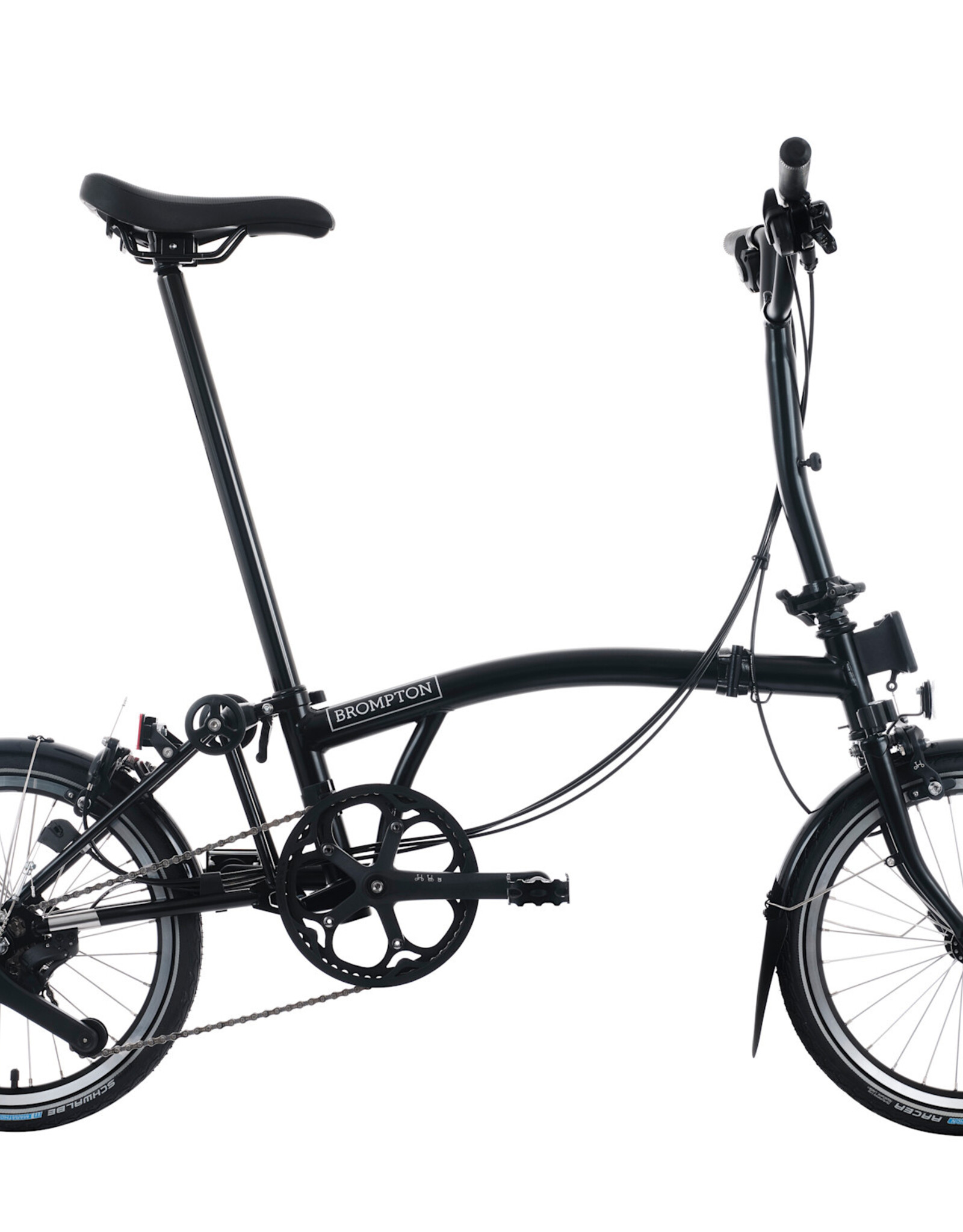 Brompton Brompton - Bike - C line 12-speed, Mid-rise HB, Std SP, Brompton 147mm saddle, Matte Black