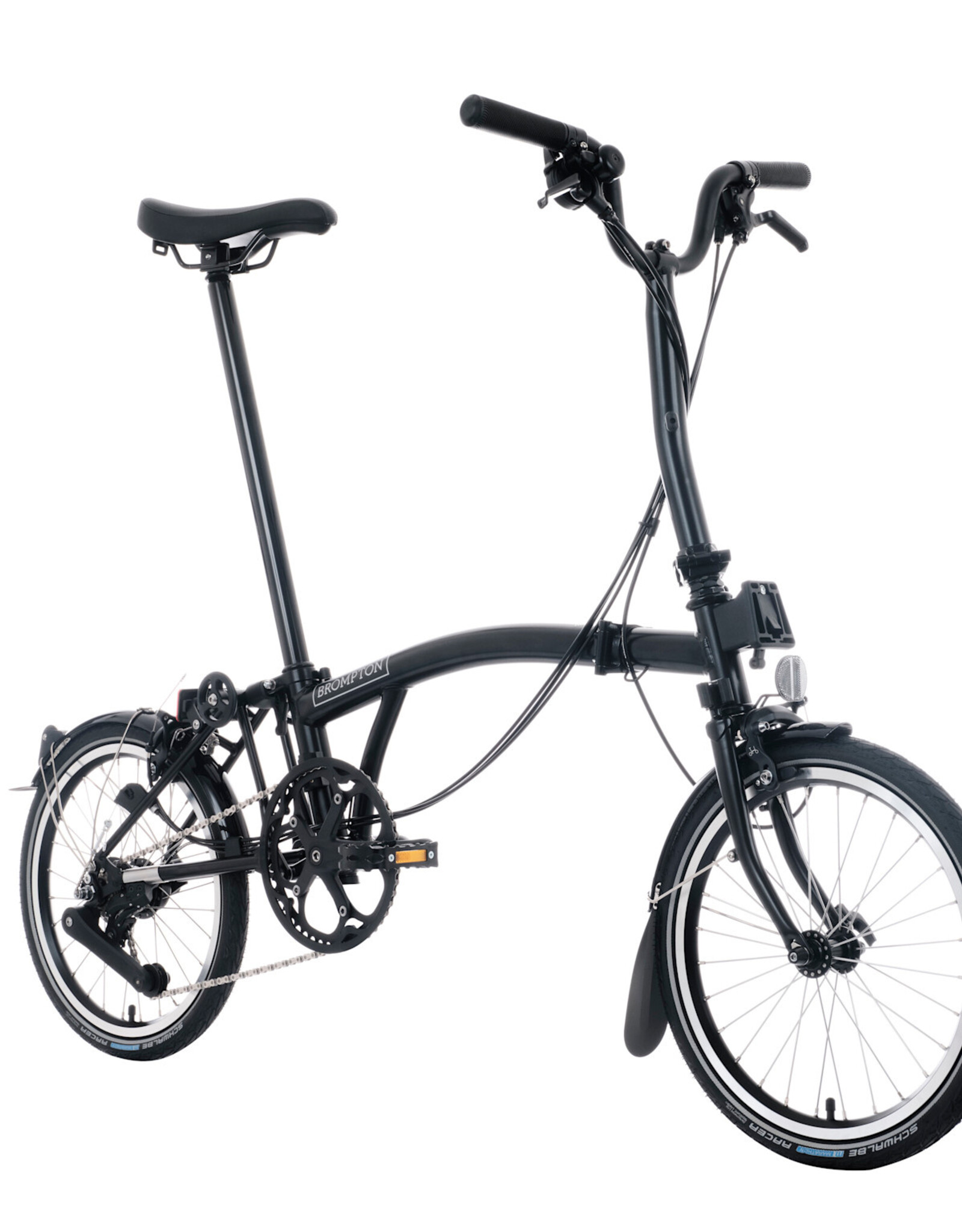 Brompton Brompton - Bike - C line 12-speed, Mid-rise HB, Std SP, Brompton 147mm saddle, Matte Black