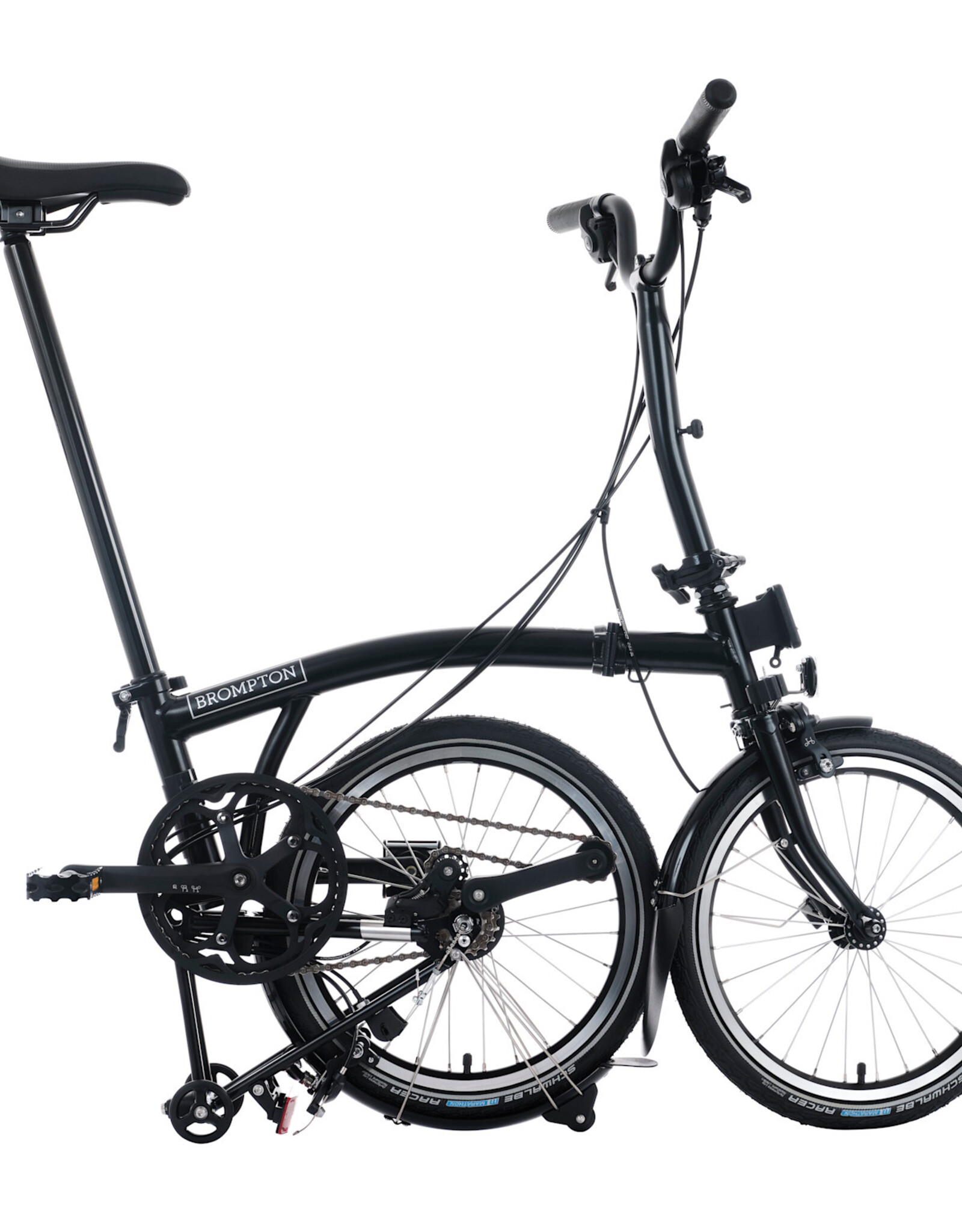 Brompton Brompton - Bike - C line 12-speed, Mid-rise HB, Std SP, Brompton 147mm saddle, Matte Black