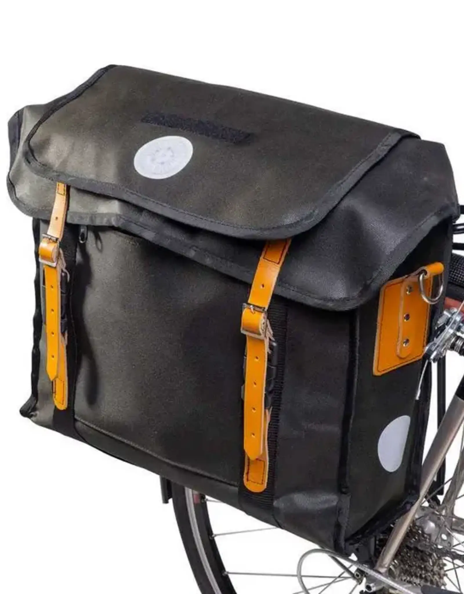 Carradice Bike Bureau Pannier (Single), 25L, Green, Right side