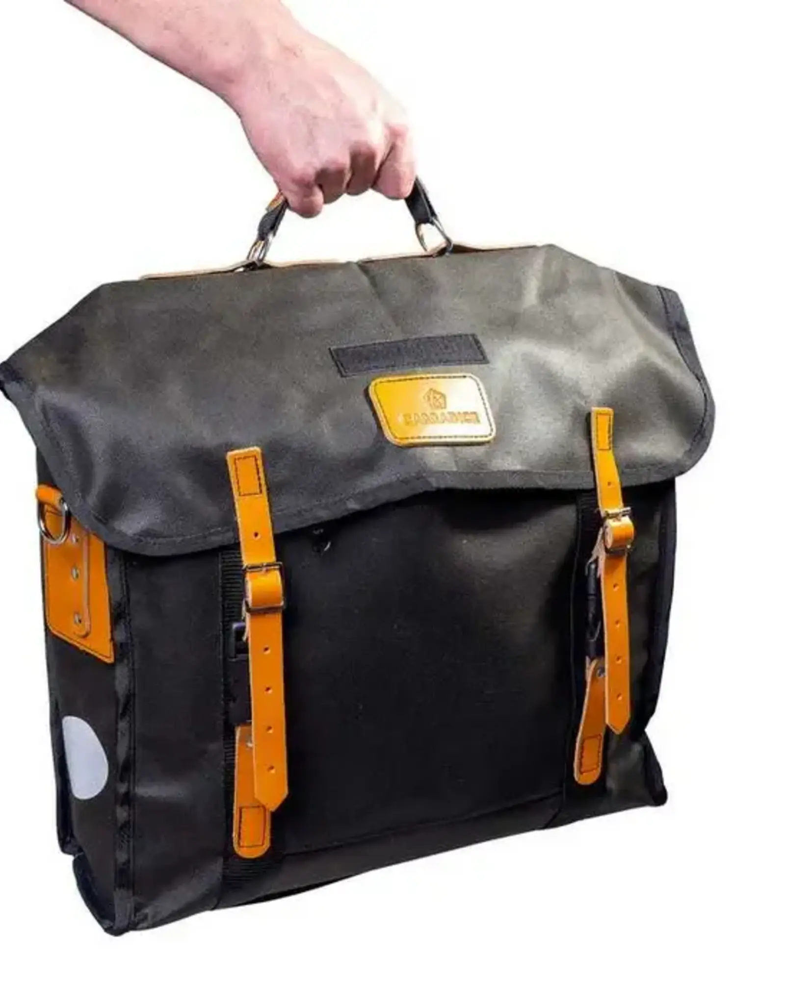 Carradice Bike Bureau Pannier (Single), 25L, Green, Right side