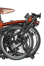 Brompton Brompton - Bike - C Line 6-speed Explore, Mid-rise HB, Std Seatpost, Brooks B17 Special Brown, Dynamo lighting, Flame Lacquer finish