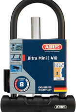 Abus Abus - U-Lock - Ultra 410 Mini 3.9" x 7", Black, Incl. Bracket