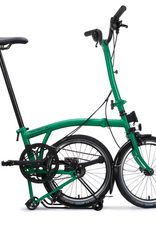 Brompton Brompton - Bike - C line 12-speed, High-rise HB, Std SP, Brompton 147mm saddle, Palm Green