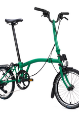 Brompton Brompton - Bike - C line 12-speed, High-rise HB, Std SP, Brompton 147mm saddle, Palm Green