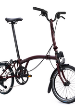 Brompton Brompton - Bike - C line 12-speed, High-rise HB, Std SP, Brompton 147mm saddle, Red Plum