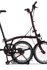 Brompton Brompton - Bike - C line 12-speed, High-rise HB, Std SP, Brompton 147mm saddle, Red Plum