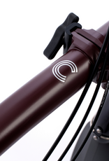 Brompton Brompton - Bike - C line 12-speed, High-rise HB, Std SP, Brompton 147mm saddle, Red Plum