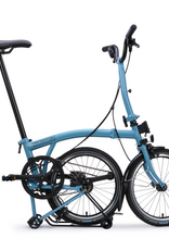 Brompton Brompton - Bike - C line 12-speed, Mid-rise HB, Std SP, Brompton 147mm saddle, Cloud Metallic