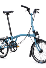 Brompton Brompton - Bike - C line 12-speed, Mid-rise HB, Std SP, Brompton 147mm saddle, Cloud Metallic