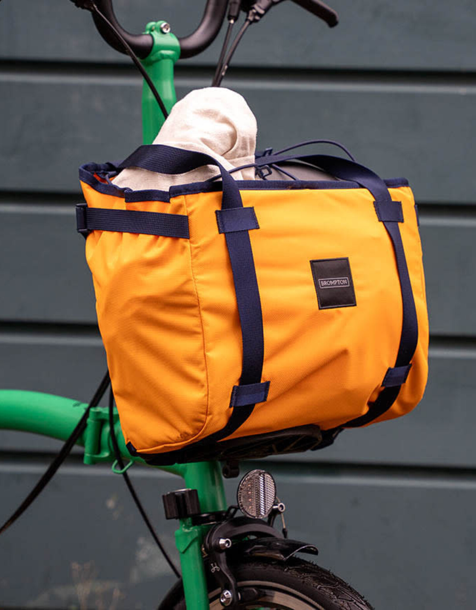 Brompton Brompton - Luggage - Basket Bag + frame, Small, Sunset Yellow