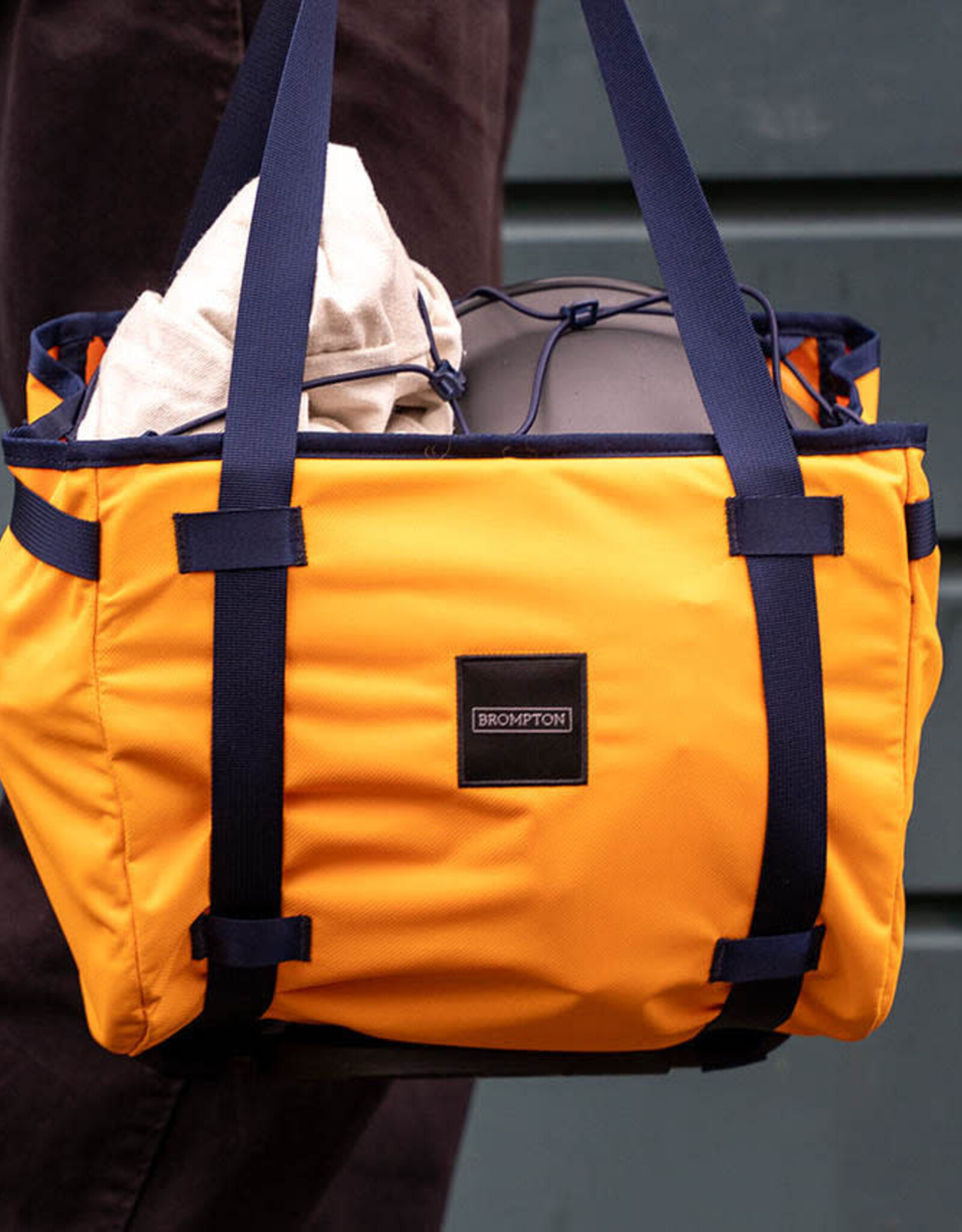 Brompton Brompton - Luggage - Basket Bag + frame, Small, Sunset Yellow