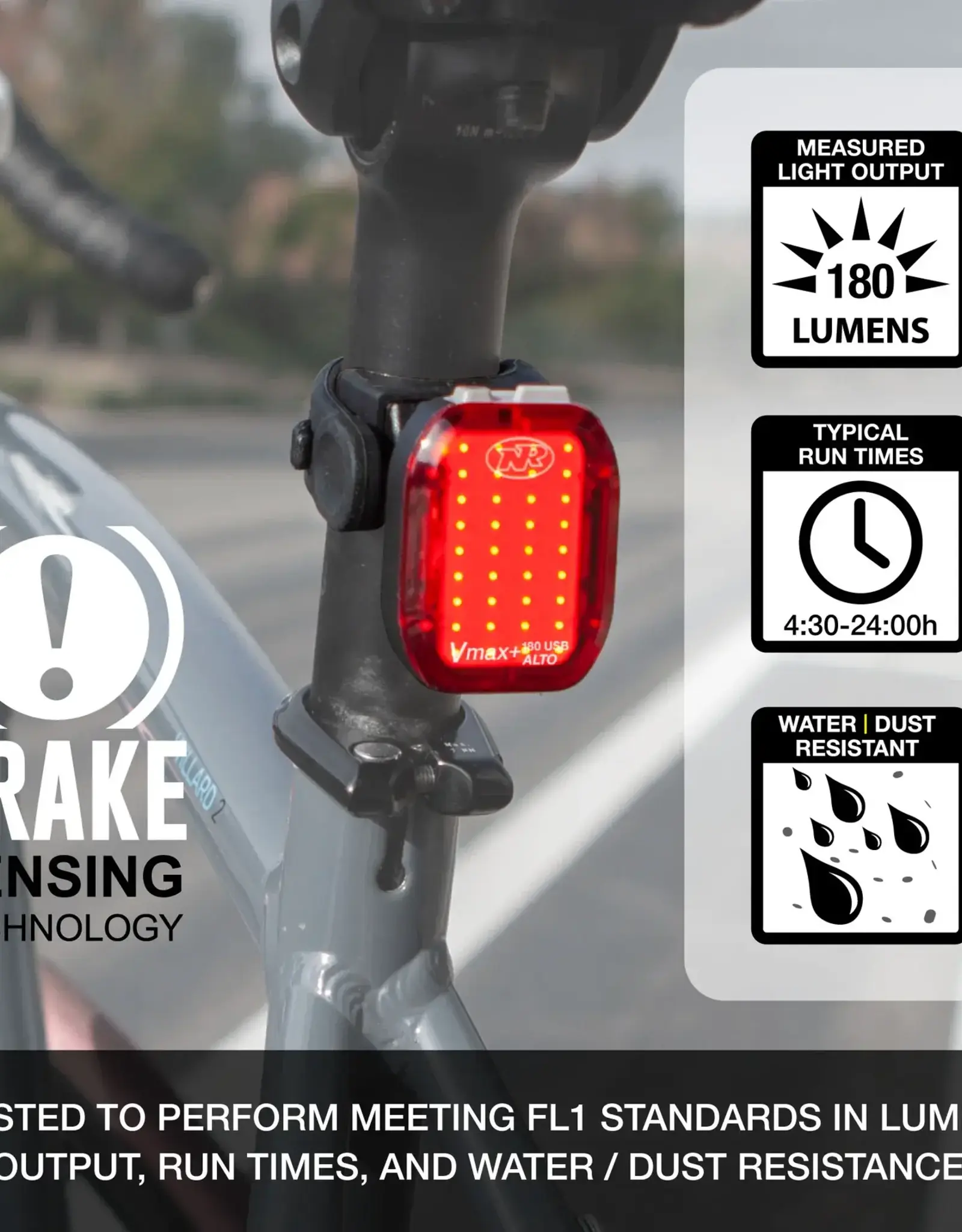 NiteRider Vmax+ 180 ALTO Taillight