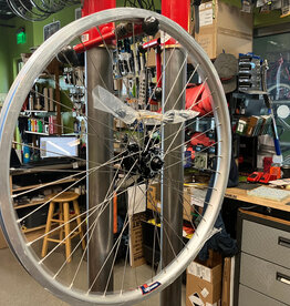 Velocity Cliffhanger Clydesdale, Front Wheel, 584 (27.5 / 650b),100x9mm Disc QR, 40h Silver Rim & Spokes  w/Black Hub