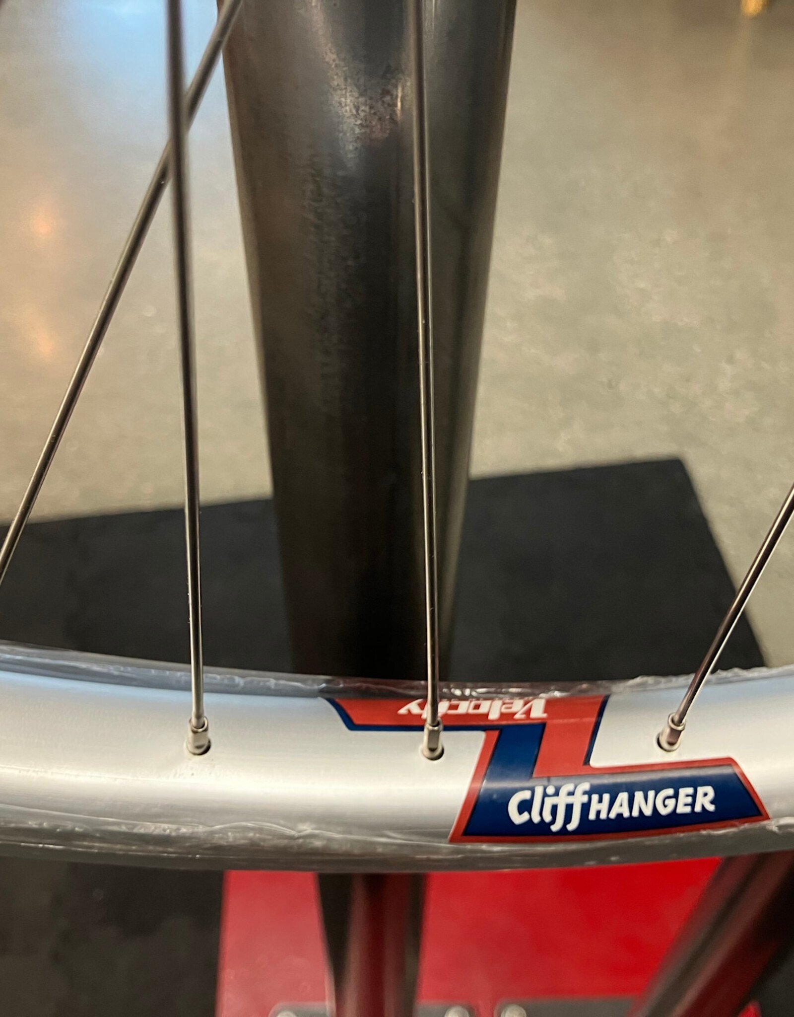 Velocity Cliffhanger Clydesdale, Front Wheel, 584 (27.5 / 650b),100x9mm Disc QR, 40h Silver Rim & Spokes  w/Black Hub