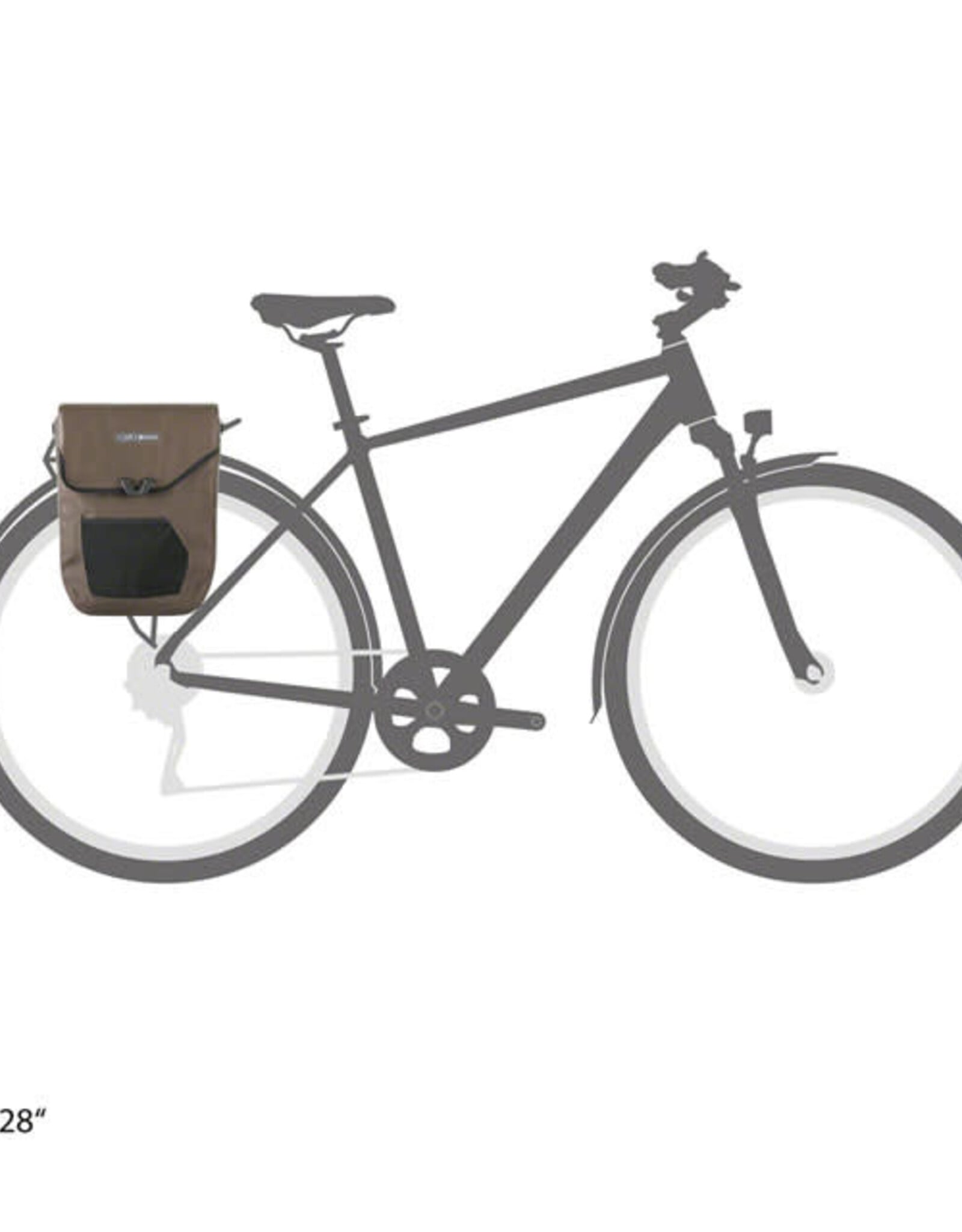 Ortlieb Pedal Mate Pannier - 16L, Each, Dark Sand