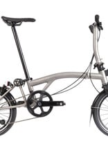 Brompton Brompton - Bike - T Line, 4-Speed, Mid-rise HB, Blasted Ti