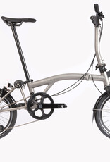Brompton Brompton - Bike - T Line, 4-Speed, Mid-rise HB, Blasted Ti