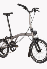 Brompton Brompton - Bike - T Line, 4-Speed, Mid-rise HB, Blasted Ti