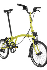 Brompton Brompton - Bike - C Line 6-speed, Mid-rise HB, Brooks B17 Classic Saddle (Black), Ext SP, Brompton Ergonomic Grips, Yuzu Green