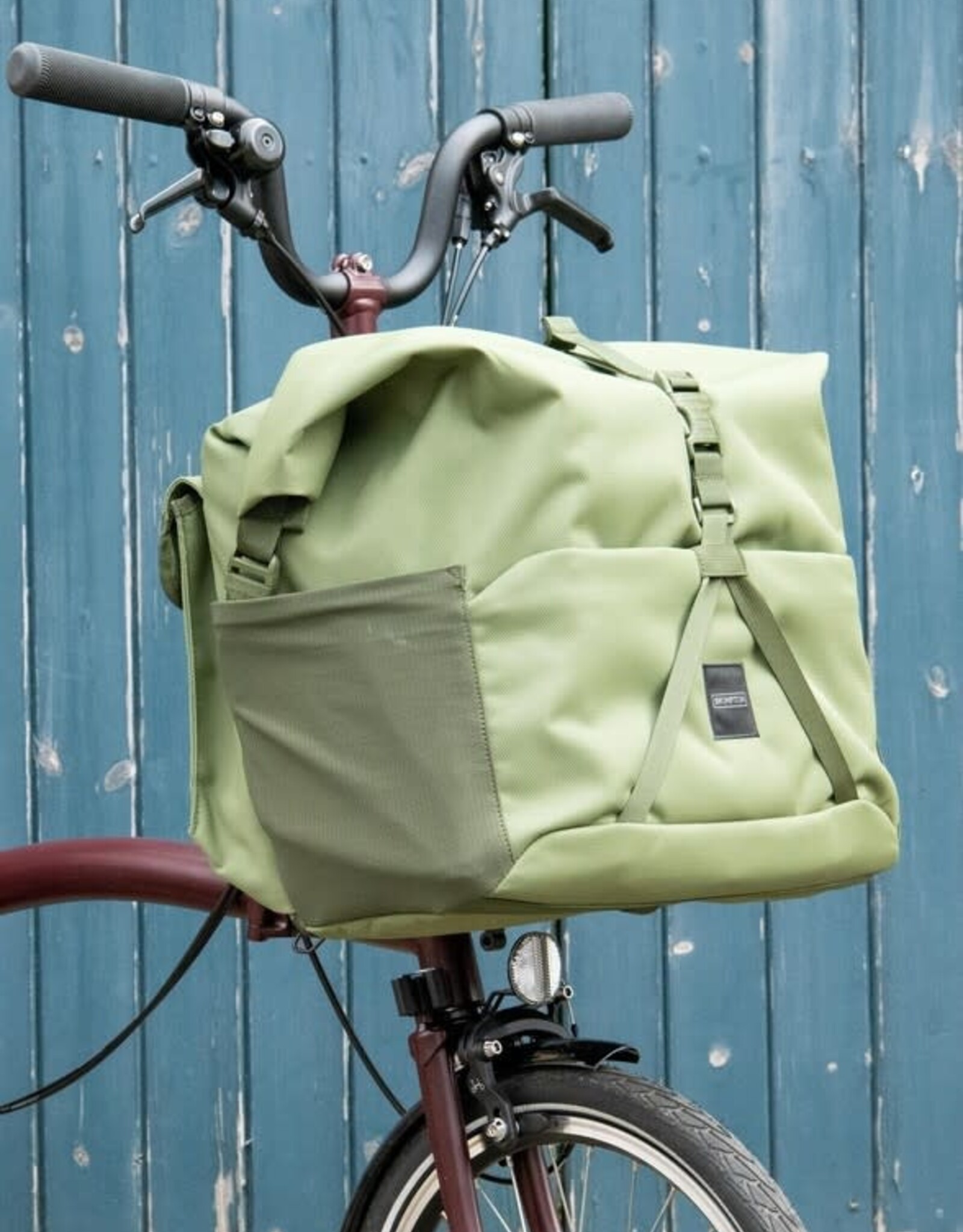 Brompton Brompton - Luggage - Rolltop Bag + Frame, Lrg, Olive Green