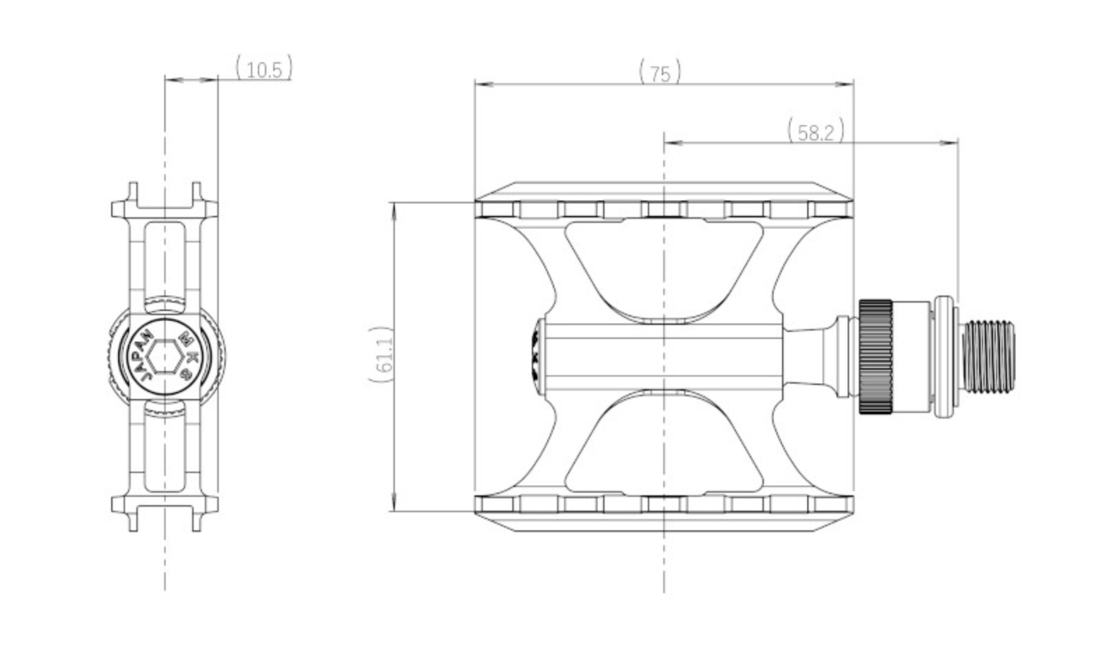 MKS Compact Ezy pedal specification