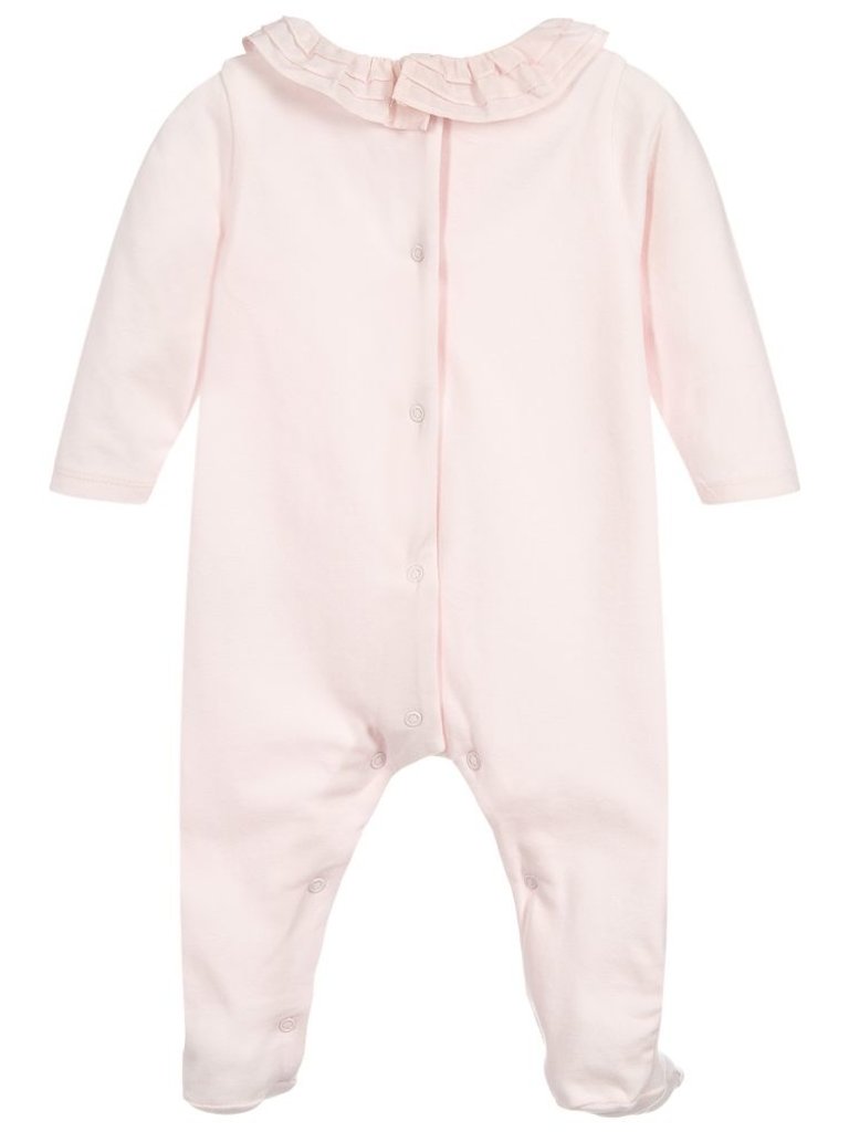 frill collar baby grow
