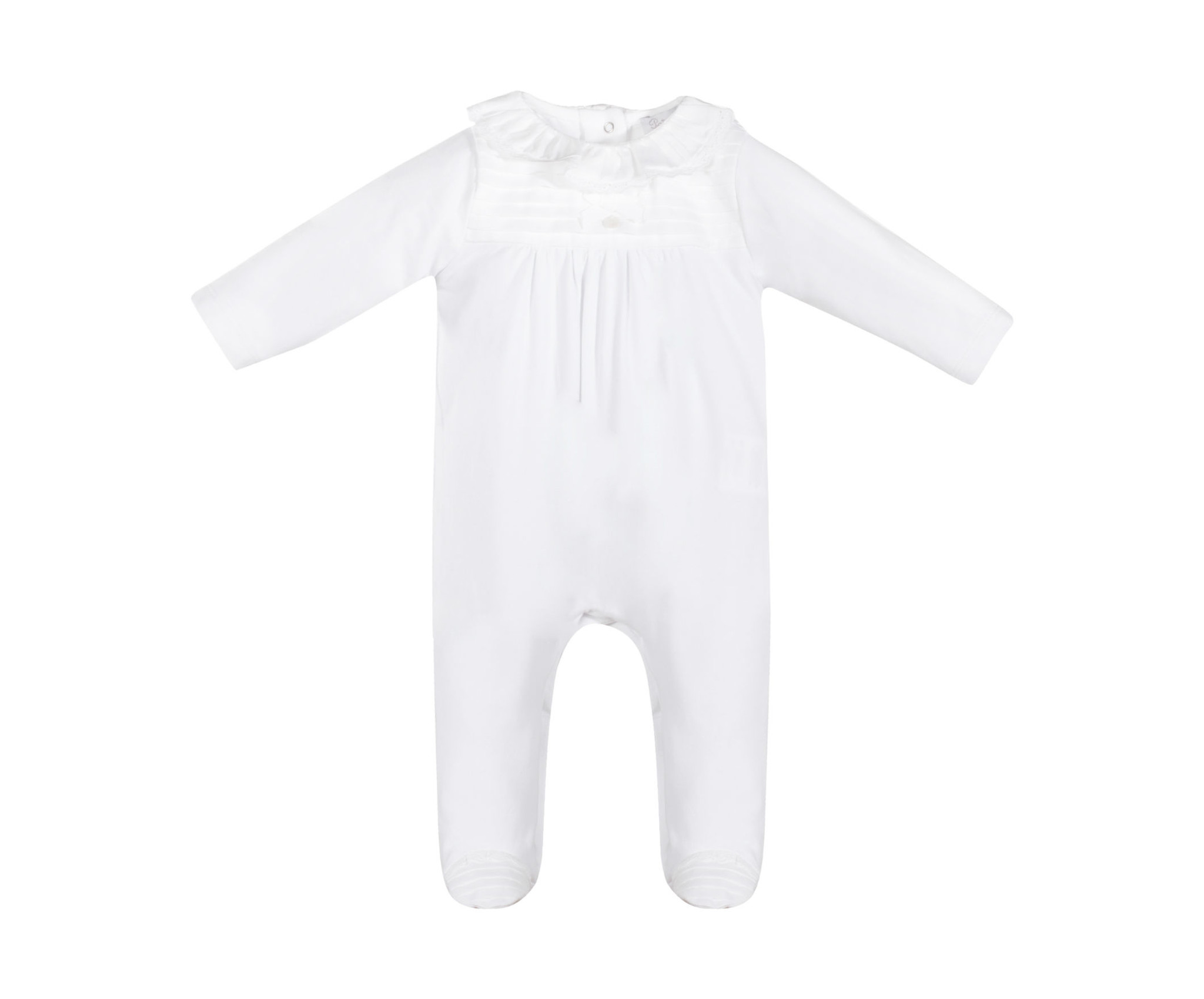 frill collar baby grow