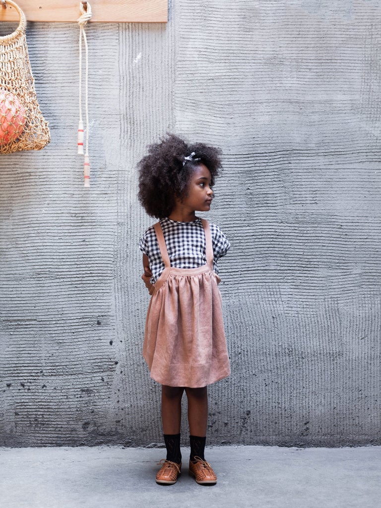 soor ploom Eloise Pinafore 吊りスカート チェック - スカート