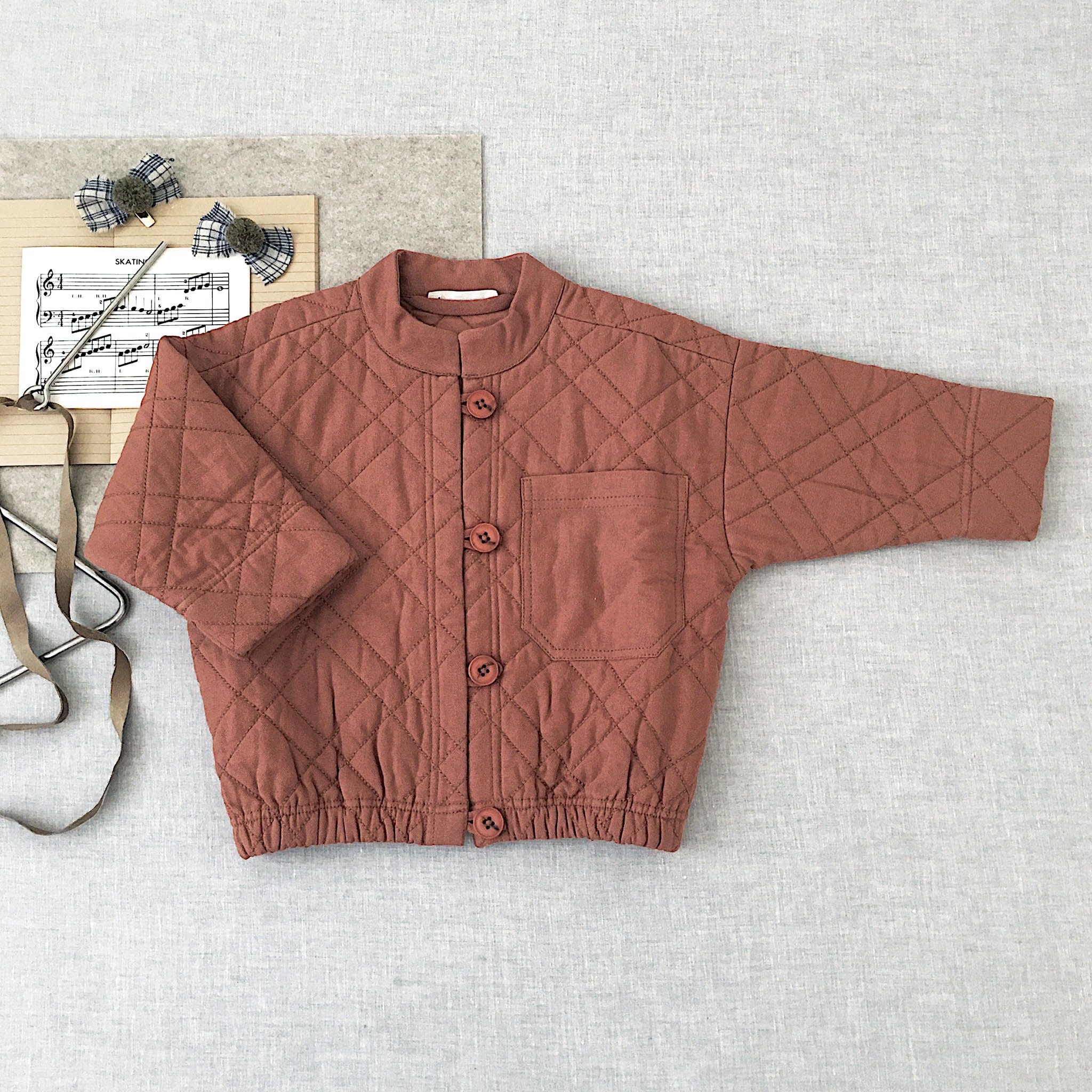 割30% soor ploom quilted jacket henna 6y - キッズ服女の子用(90cm~)