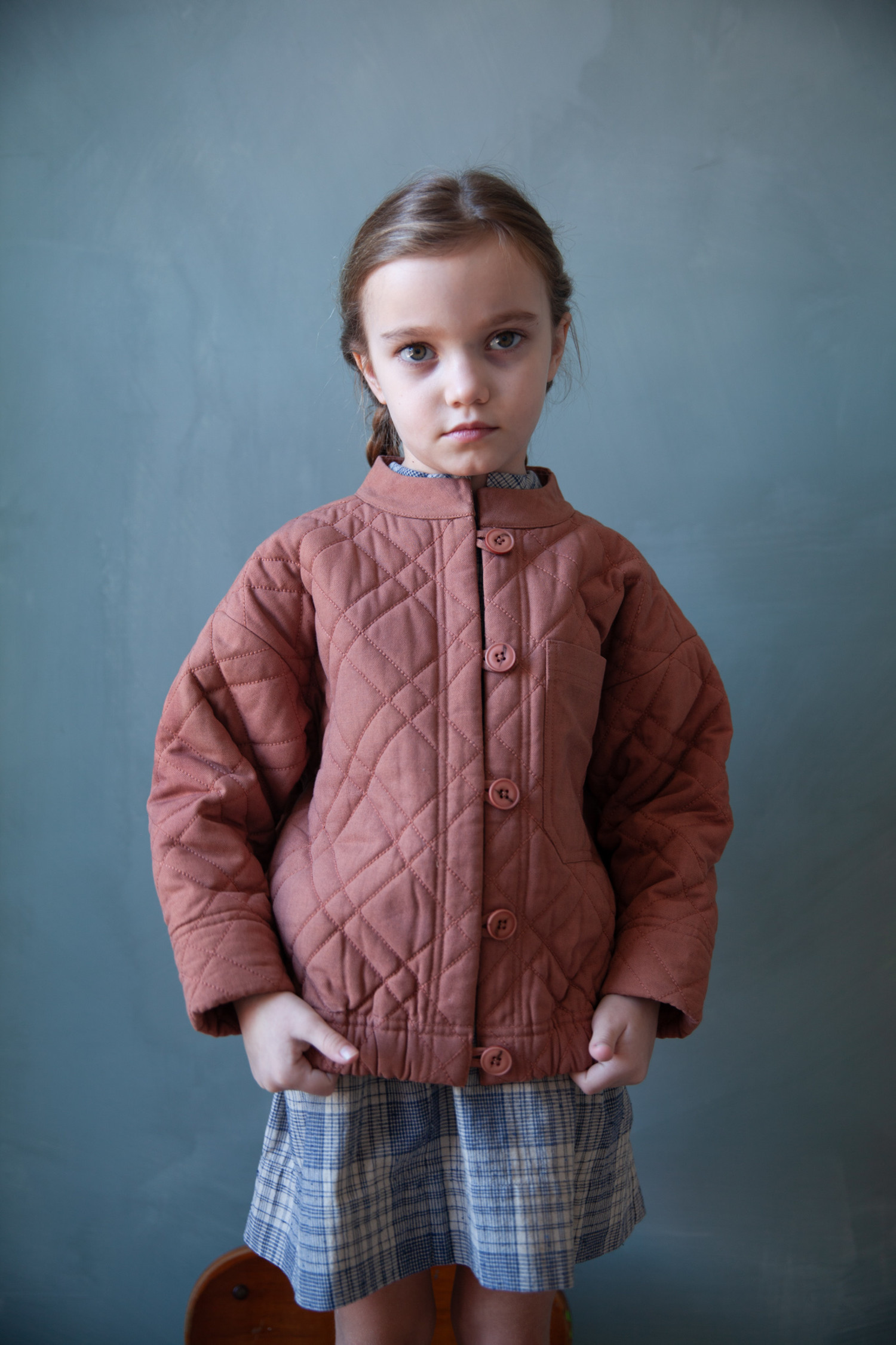 SOOR PLOOM Quilted Jacket，Henna 4yr 新品-