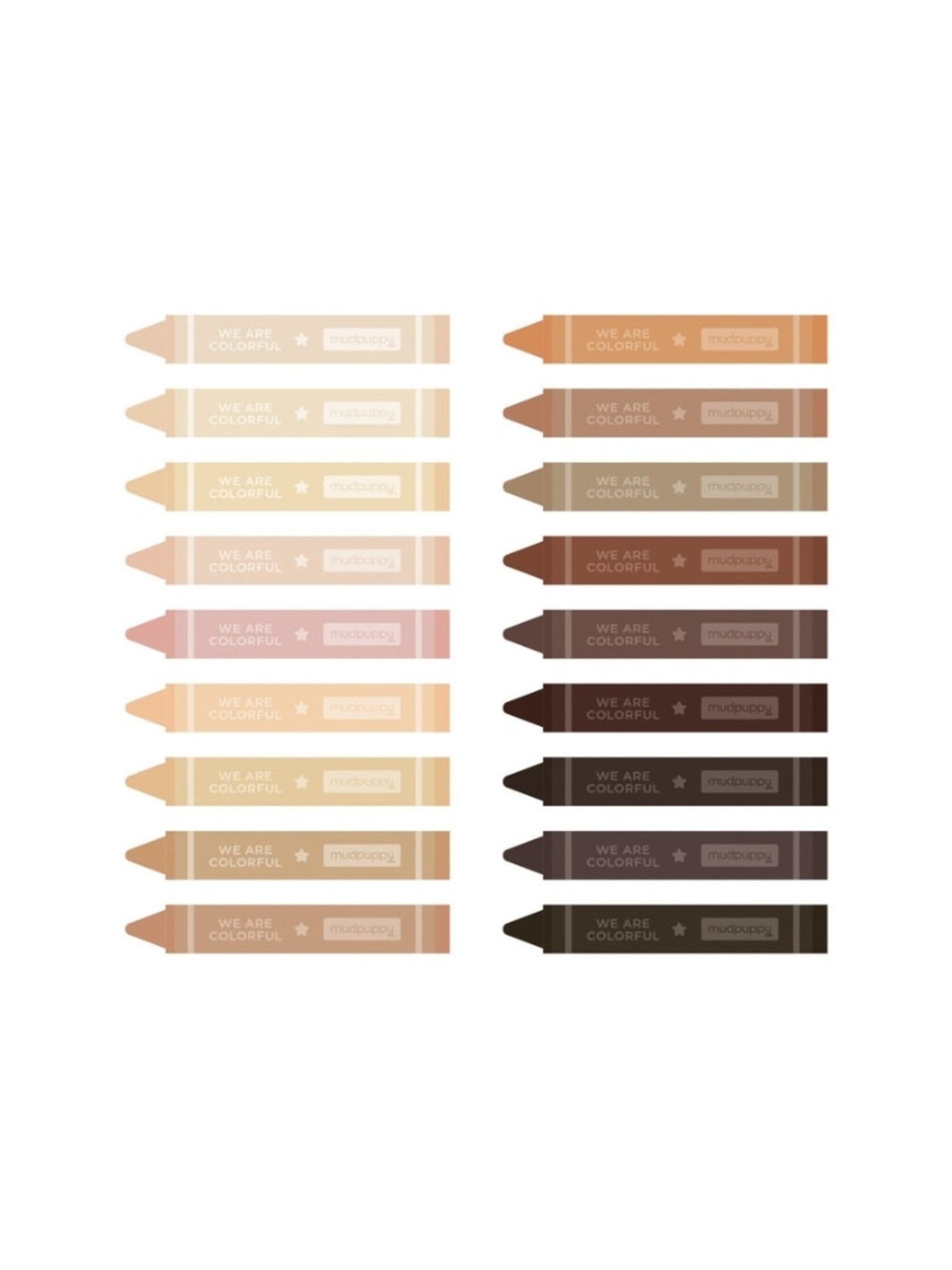 We Are Colorful Crayon Set by Mudpuppy – Mochi Kids