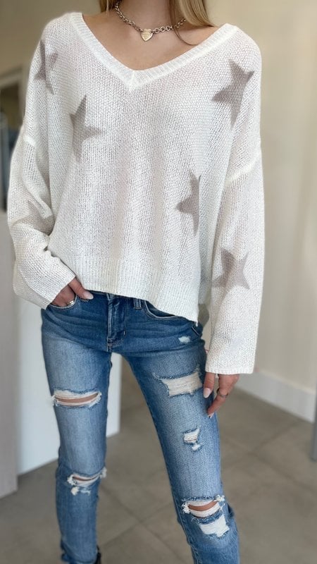 Ada Sweater Top with Star Details