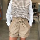 Juno Vegan Leather Paperbag Shorts