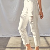 Margot Distressed White Denim Jean